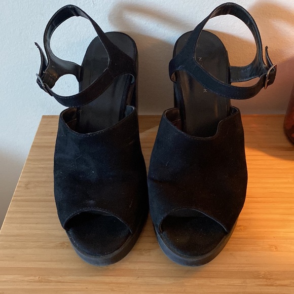 New Look Black Strappy Heel, Size 39 - Picture 3 of 4